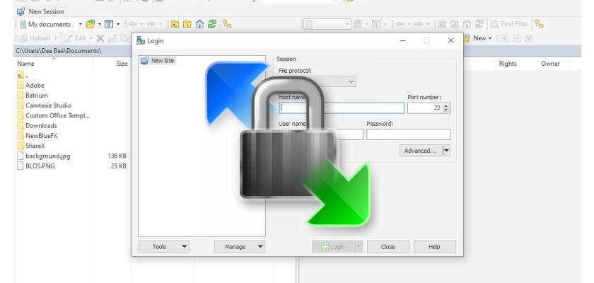 winscp as sftp server