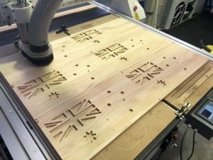 3D Carved Flag CNC router