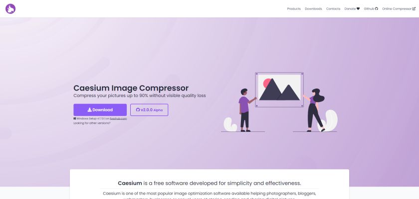 CESIUM image compression software